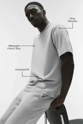 Double Take met korte mouwen – Athletic Heather Grey