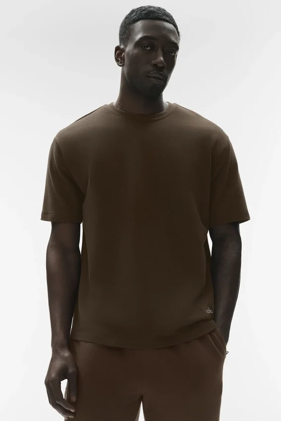 Double Take met korte mouwen - Espresso