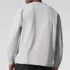 Double Take met lange mouwen en ronde hals - Athletic Heather Grey