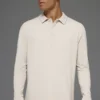 Double Take-polo met lange mouwen - Bone
