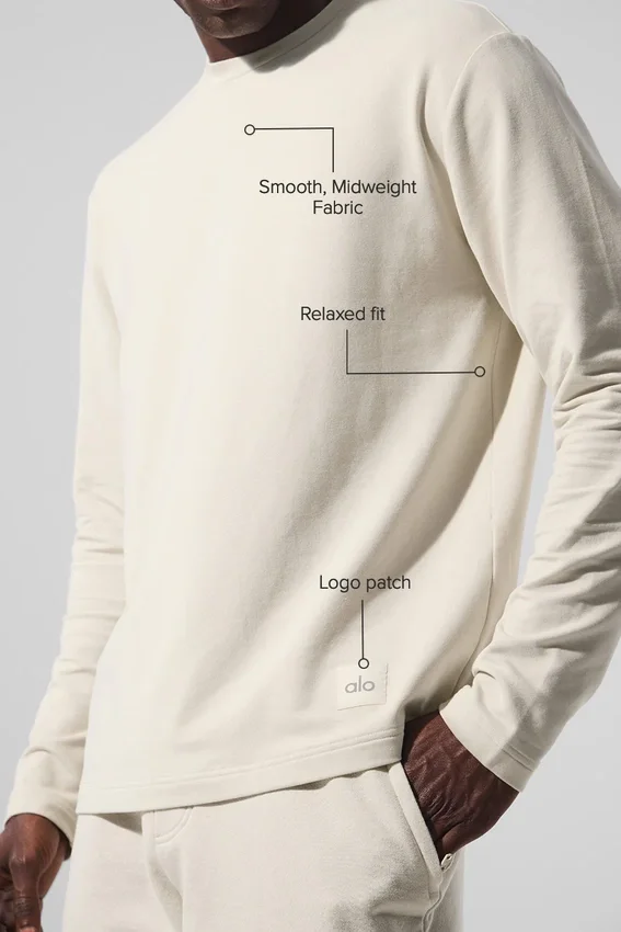 Double Take T-shirt met lange mouwen - Bone