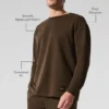 Double Take T-shirt met lange mouwen - Espresso