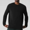 Double Take T-shirt met lange mouwen – Zwart