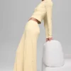 Dreamlight Straight-broek met middelhoge taille – Candlelight Yellow