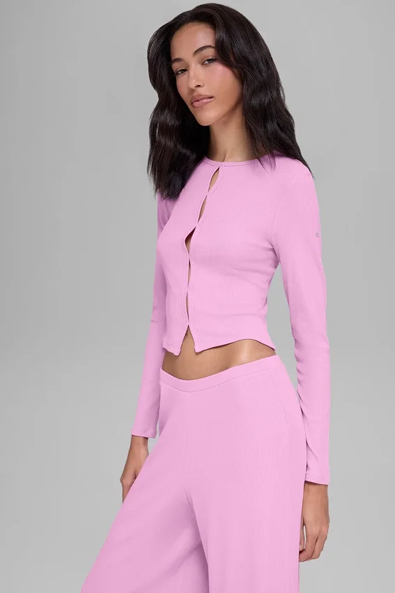 Dreamlight-top met lange mouwen - Candy Heart Pink