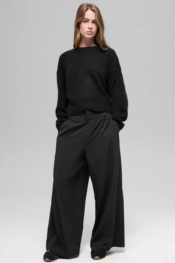 Dreamscape-broek met High-Waist (korte broek) - Zwart