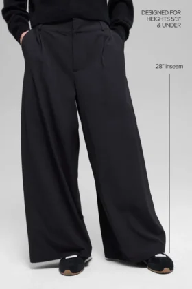 Dreamscape-broek met High-Waist (korte broek) – Zwart