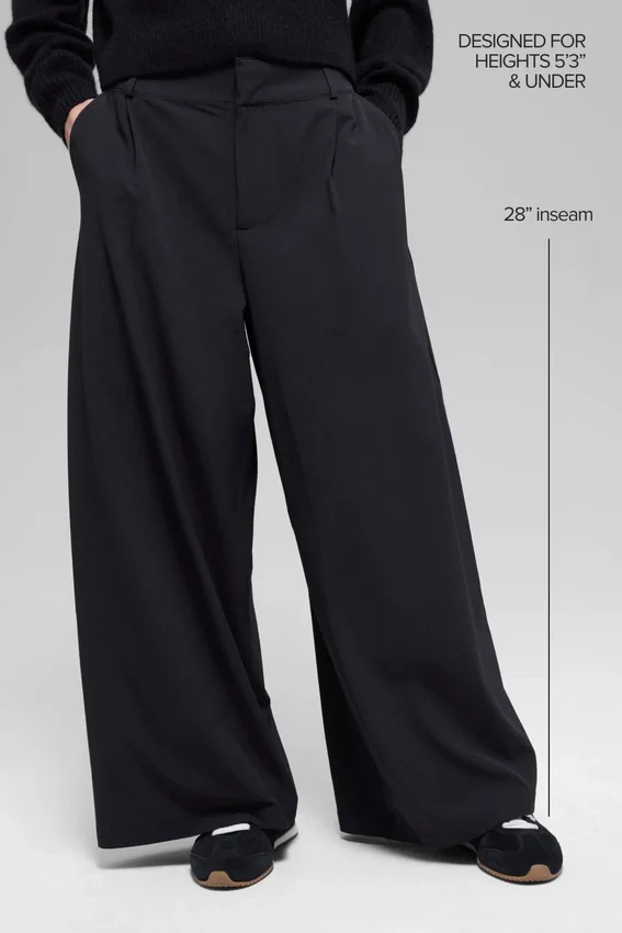 Dreamscape-broek met High-Waist (korte broek) - Zwart