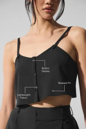 Dreamscape-top – Zwart