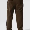 Edition suède broek met rechte pijpen - Espresso
