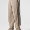 Edition suède broek met rechte pijpen - Gravel