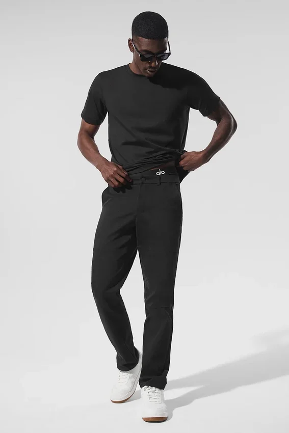 Edition suède broek - Zwart