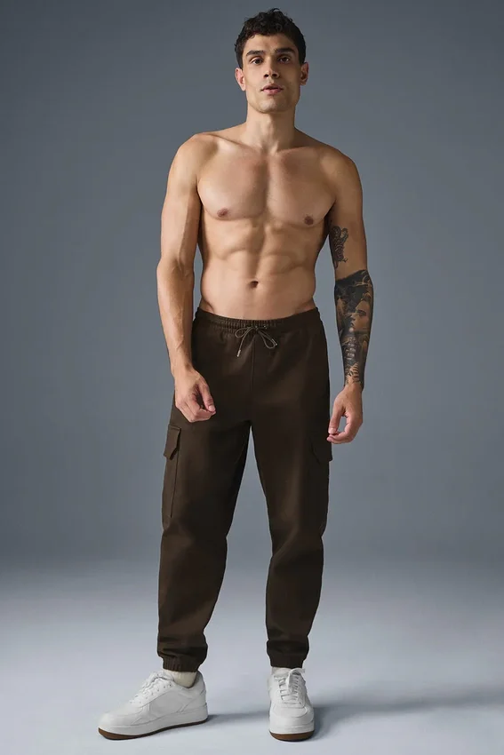 Edition suède joggingbroek - Espresso