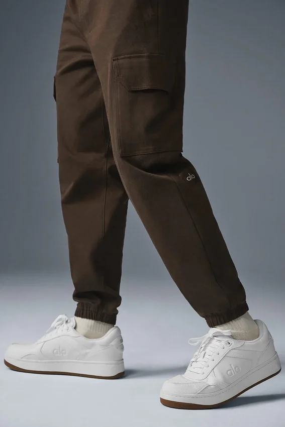 Edition suède joggingbroek - Espresso
