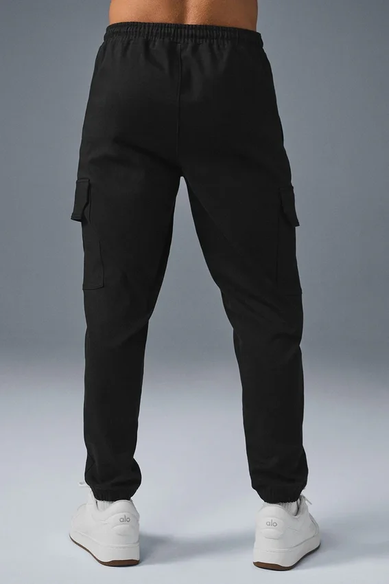 Edition suède joggingbroek - Zwart