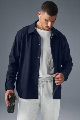 Edition Sueded-jas - Navy