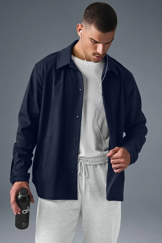 Edition Sueded-jas - Navy
