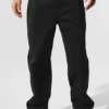 Edition Sueded Straight Leg Broek - Zwart