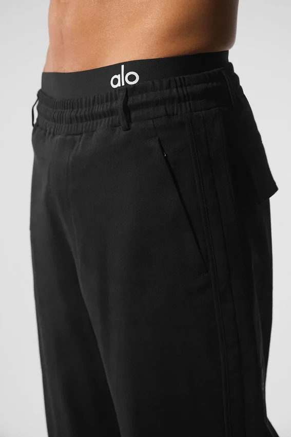 Edition Sueded Straight Leg Broek - Zwart