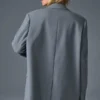 Eersteklas blazer – staalgrijs