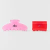 Effortless Claw Clip (2-pack) - Candy Heart Pink/Felrood