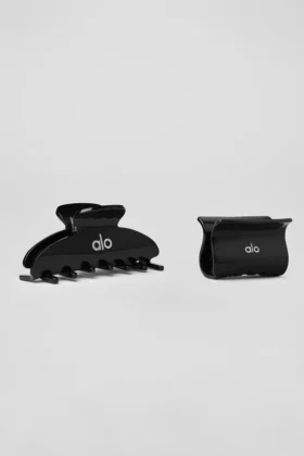 Effortless Claw Clip (2-pack) - Zwart