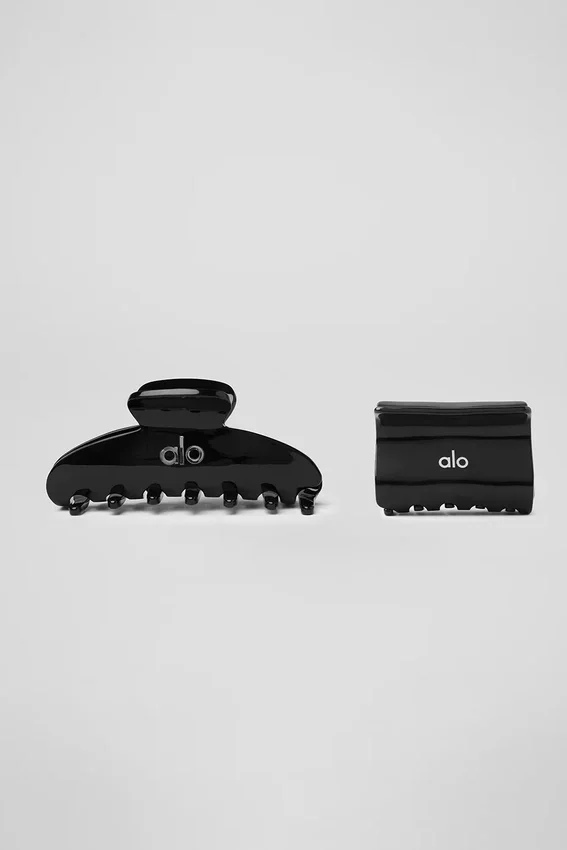 Effortless Claw Clip (2-pack) - Zwart