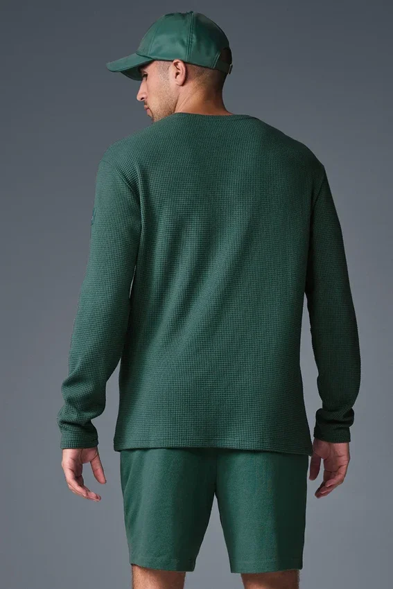 Elevate Waffle T-shirt met lange mouwen - Winter Ivy