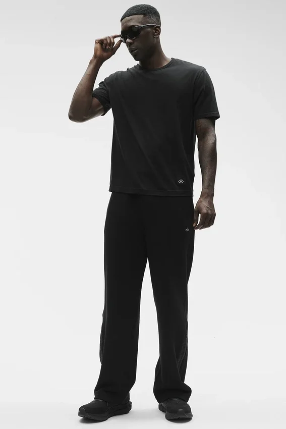 Essential T-shirt met korte mouwen voor in de stad - Zwart