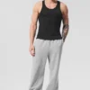 Everyday Modal Rib Top - Zwart