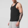 Everyday Modal Rib Top - Zwart