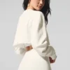 Extreme Cropped Trui - Ivoor