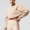 Extreme Cropped Trui - Macadamia