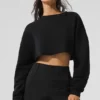 Extreme cropped trui - Zwart