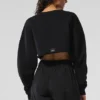 Extreme cropped trui - Zwart