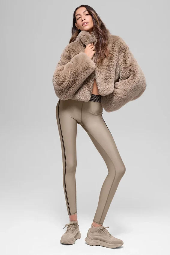 Faux Fur Allure-jas - Oat