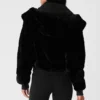 Faux Fur Foxy-jas - Zwart
