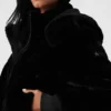 Faux Fur Foxy-jas - Zwart