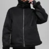 Faux Shearling Grand-jas - Zwart