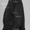 Faux Shearling Grand-jas - Zwart