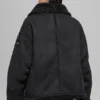 Faux Shearling Grand-jas - Zwart