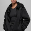 Faux Shearling Grand-jas - Zwart
