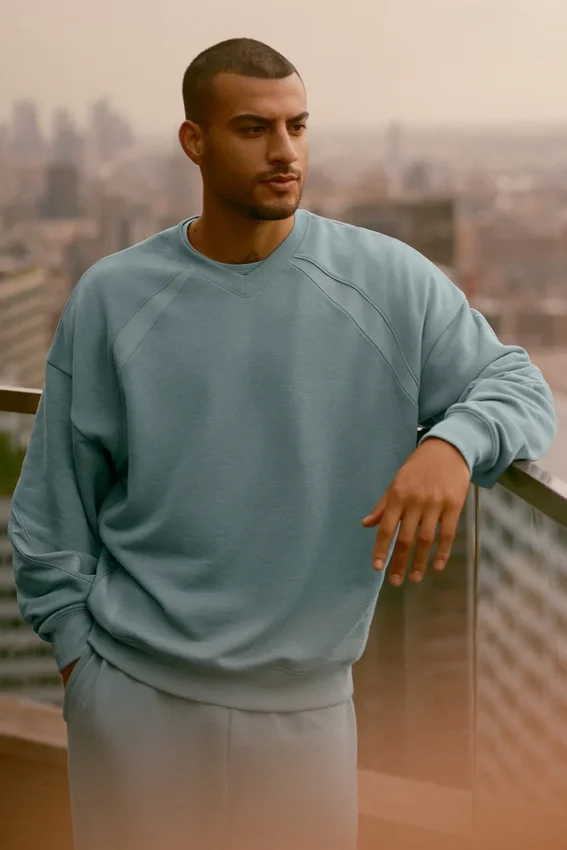 Field-sweatshirt met ronde hals - Desert Sage