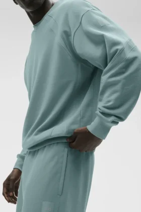 Field-sweatshirt met ronde hals – Desert Sage