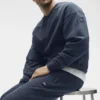 Field-sweatshirt met ronde hals - Navy