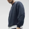 Field-sweatshirt met ronde hals - Navy