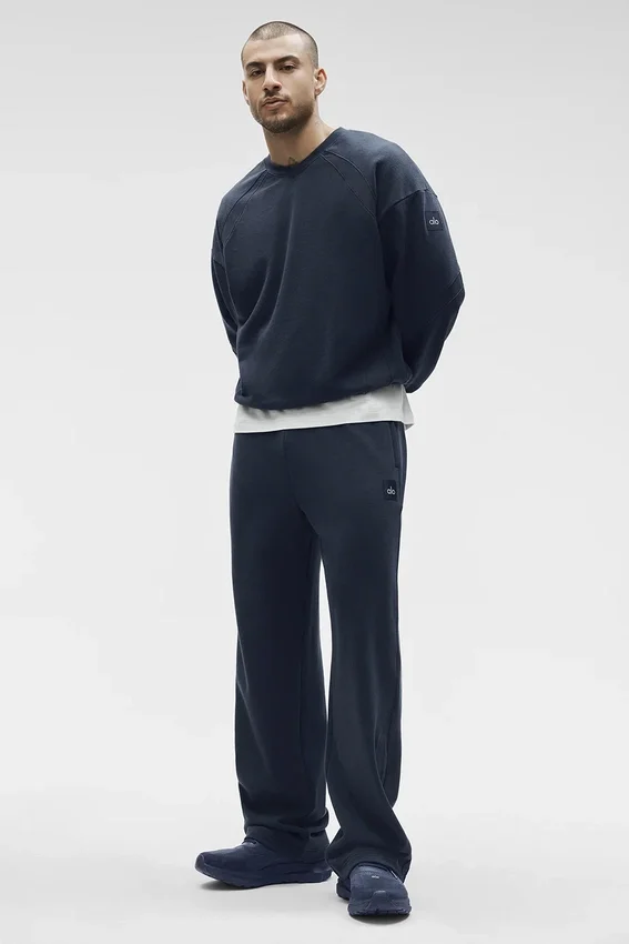 Field-sweatshirt met ronde hals - Navy