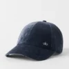 Fluwelen Off-Duty-pet - Marineblauw