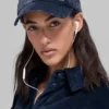 Fluwelen Off-Duty-pet - Marineblauw