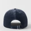 Fluwelen Off-Duty-pet - Marineblauw